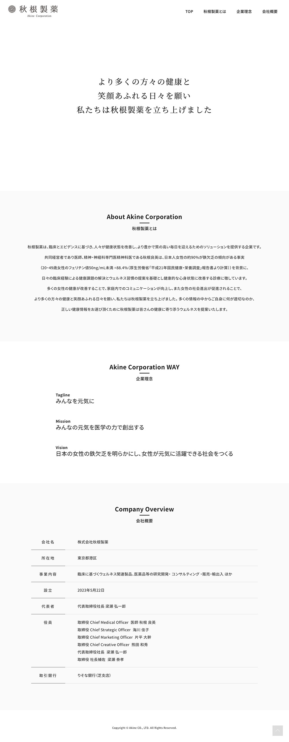 株式会社秋根製薬様